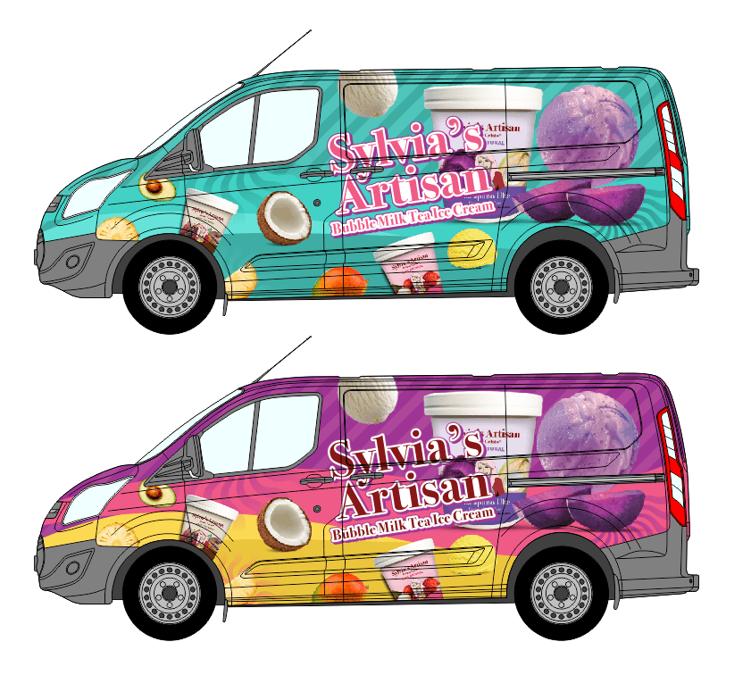 Sylvia’s Artisanal Gelato, additional work